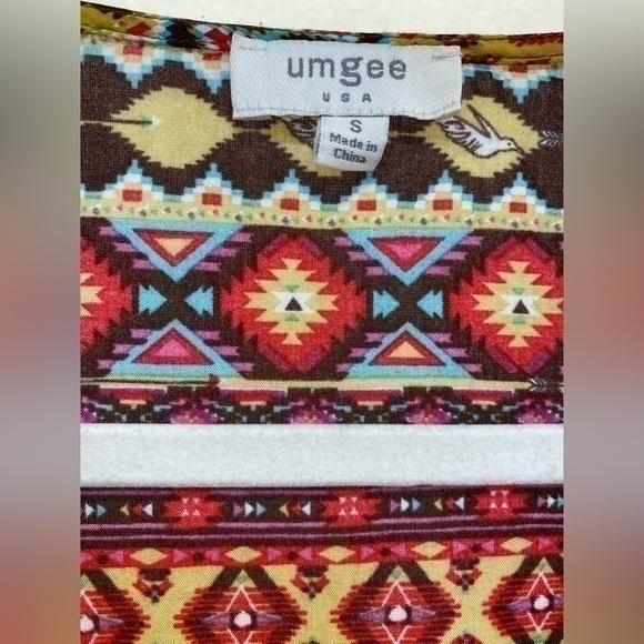 Umgee FREE SPIRIT bohemian flowy loose fit top - Picture 2 of 5
